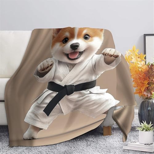 Couverture lit microfibre chaude avec impression animal mignon