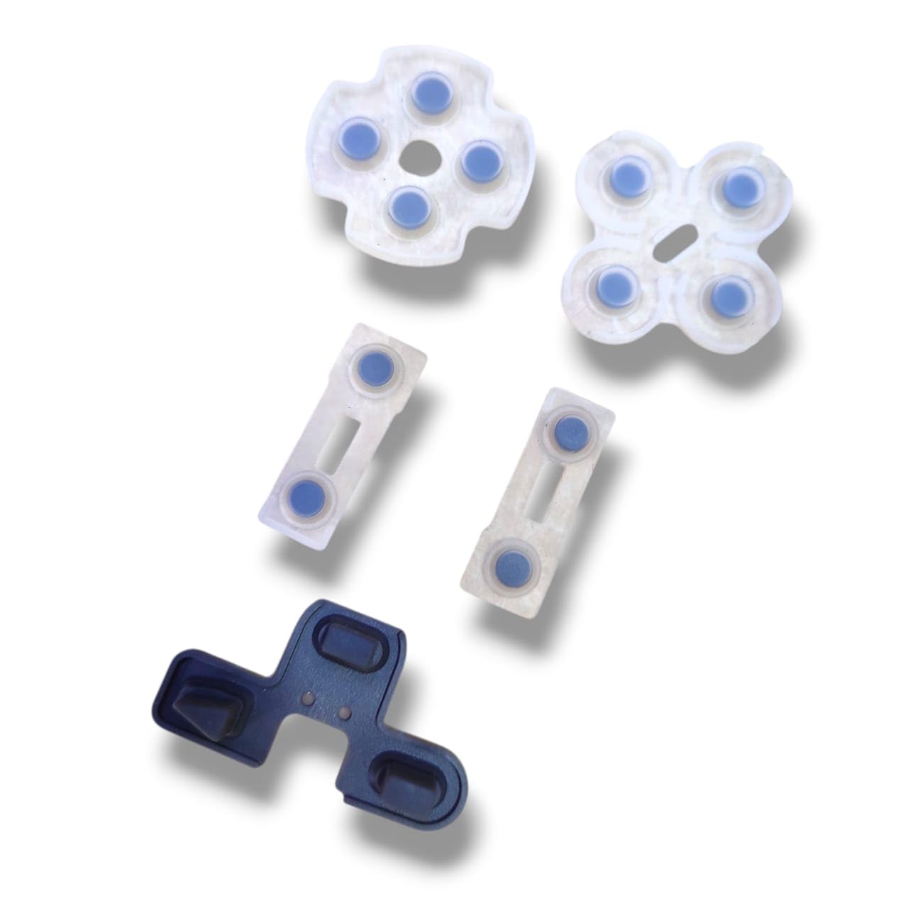 Controller Rubber Set for PlayStation 2 (PS2) – Replacement Conductive Pads & Buttons for PS2 Game Controller Repair – Durable Silicone Rubber Contact Set