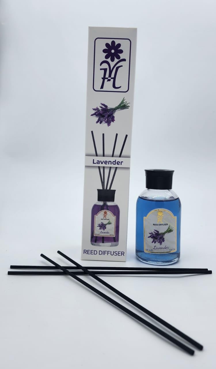 YALA HOME6pcs set Long-lasting Fresheners - 2 pcs 100ml Reed Diffuser + 2pcs 400ml Air Fresheners + 2pcs 500ml Fabric Fresheners, Perfect for Home, Fabrics, Office or Car - Made In Turkey
