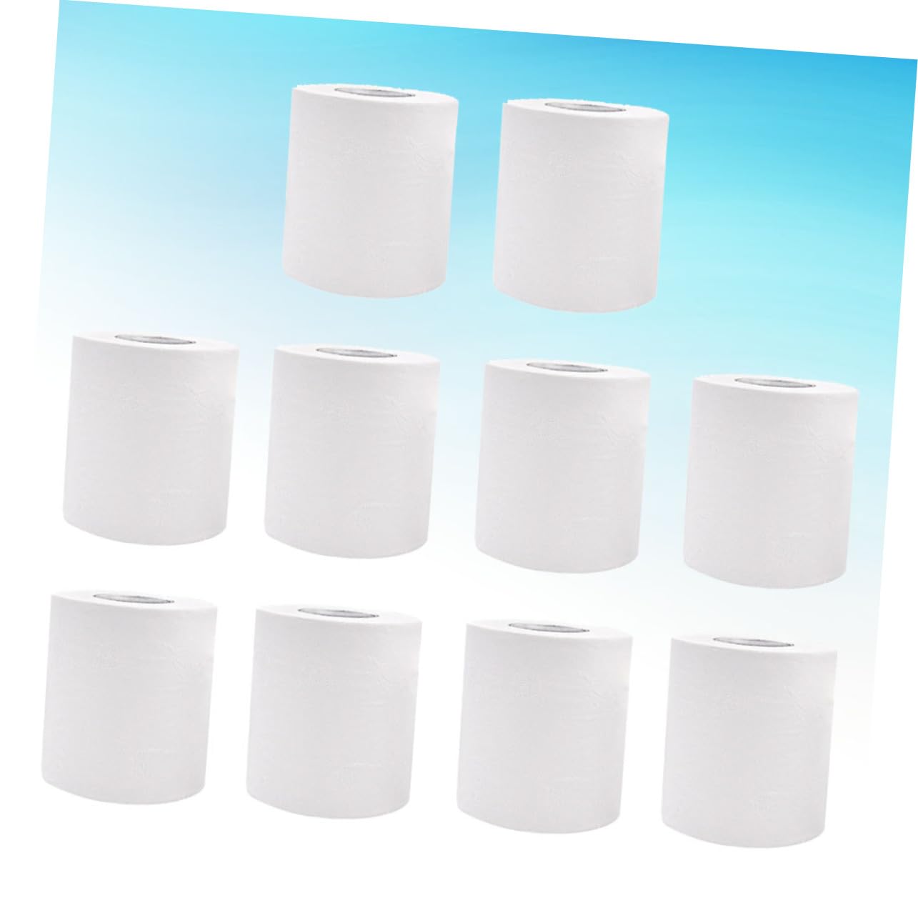 Carta Igienica in Polpa di Legno 10 Pezzi 4 Strati 100g | Bianco, Assorbente, Sicura per Fossa Settica, Formato Piccolo per Uso Domestico e Hotel
