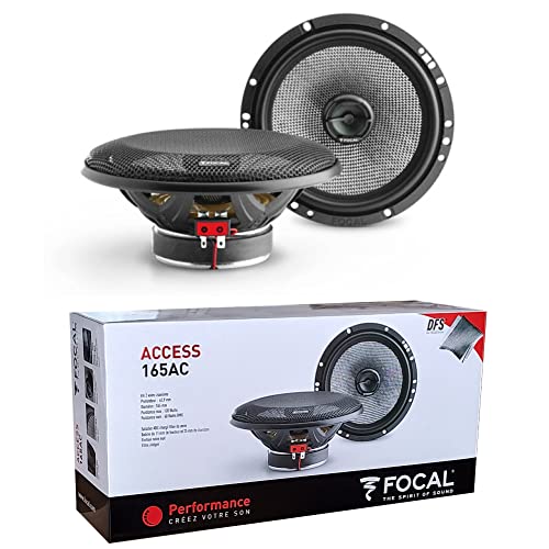 2 Altavoces Focal Access 165AC 165 AC coaxial 2 vías 16,5 cm 165 mm 6,5' diámetro 60 Watt rms 120 Watt MAX 4 Ohm 91 db spl, por par