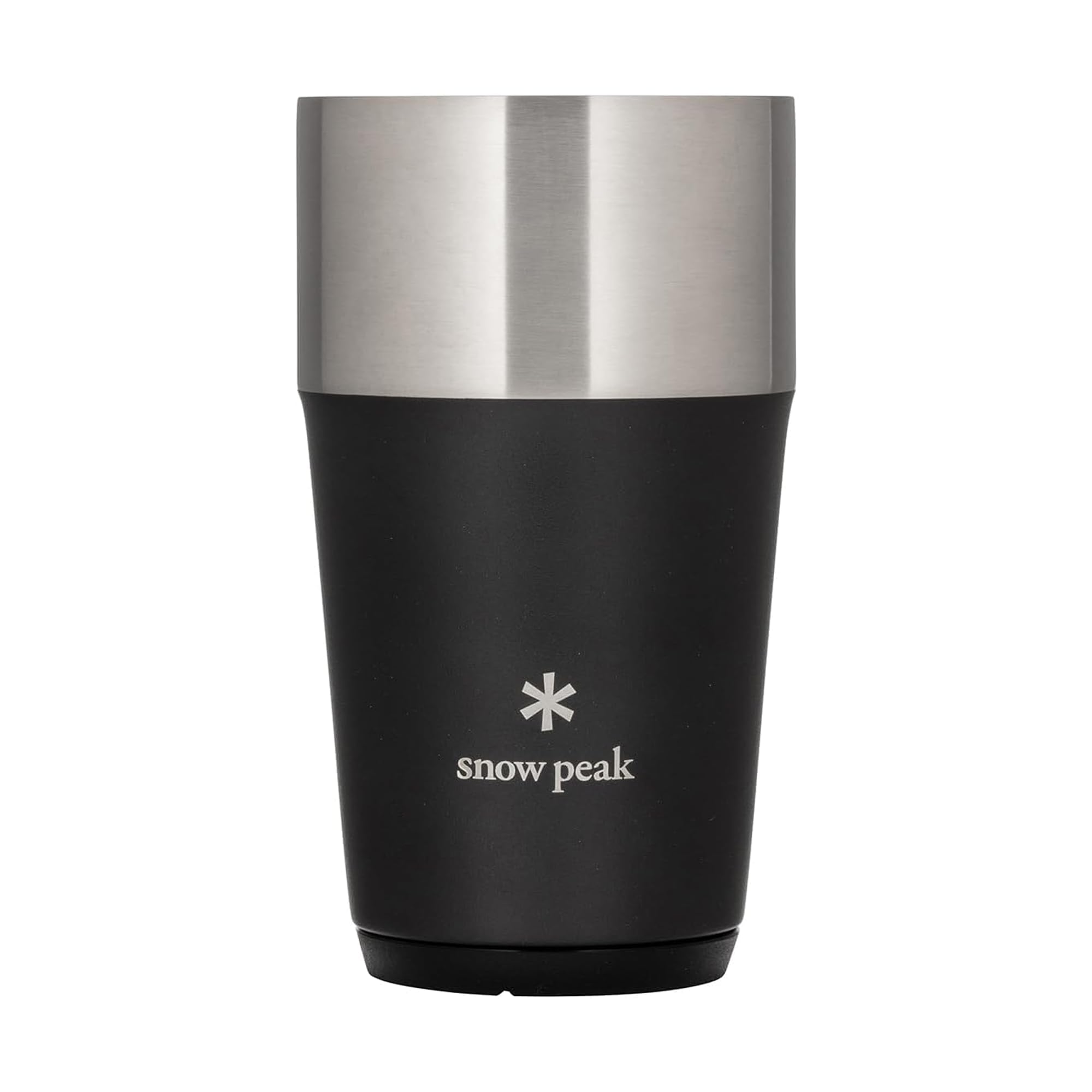 Snow Peak Shimo Tumbler 470ml, Black, Stainless Steel, Insulated Tumbler for Home, Camping & Outdoors