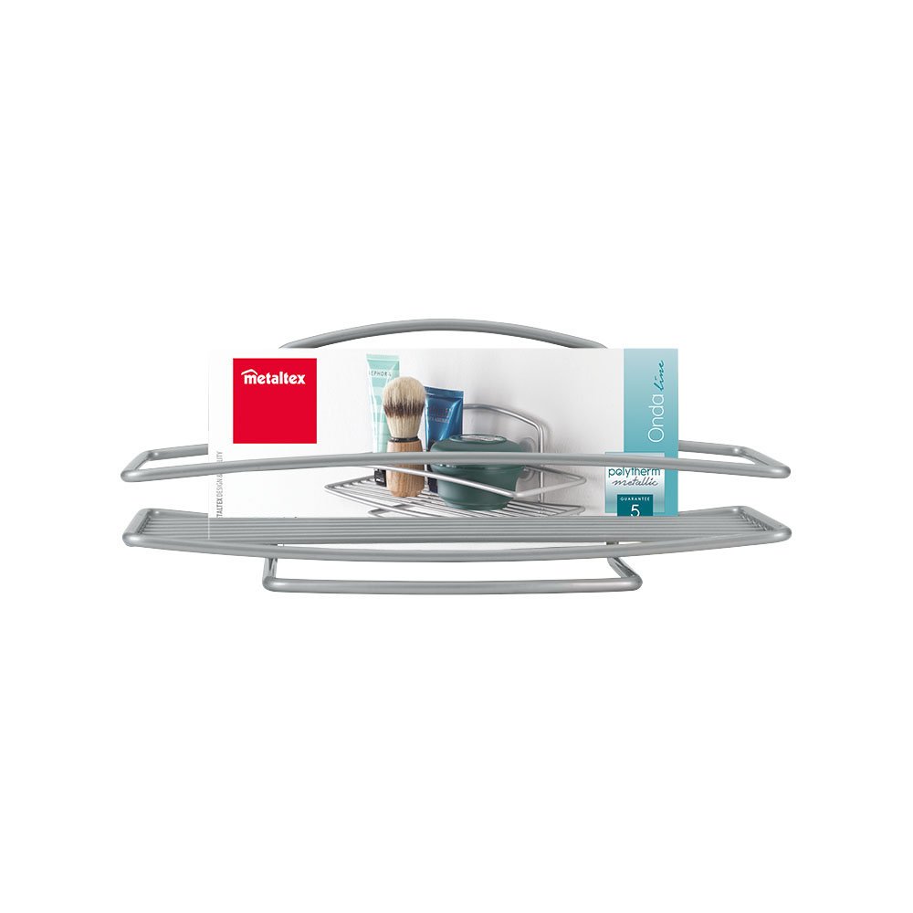 Metaltex Onda 460001 Shelf 26 x 11 x 11 cm, Silver, 10.4 x 10.7 x 26 cm - Image 4