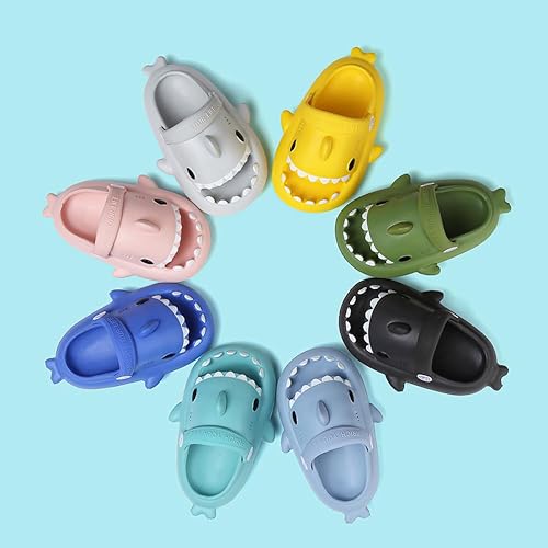 Miniatura 6 de Sandalias de tiburón para niños, pantuflas de tiburón para niños y niñas, sandalias de almohada con suela gruesa, suaves y antideslizantes
