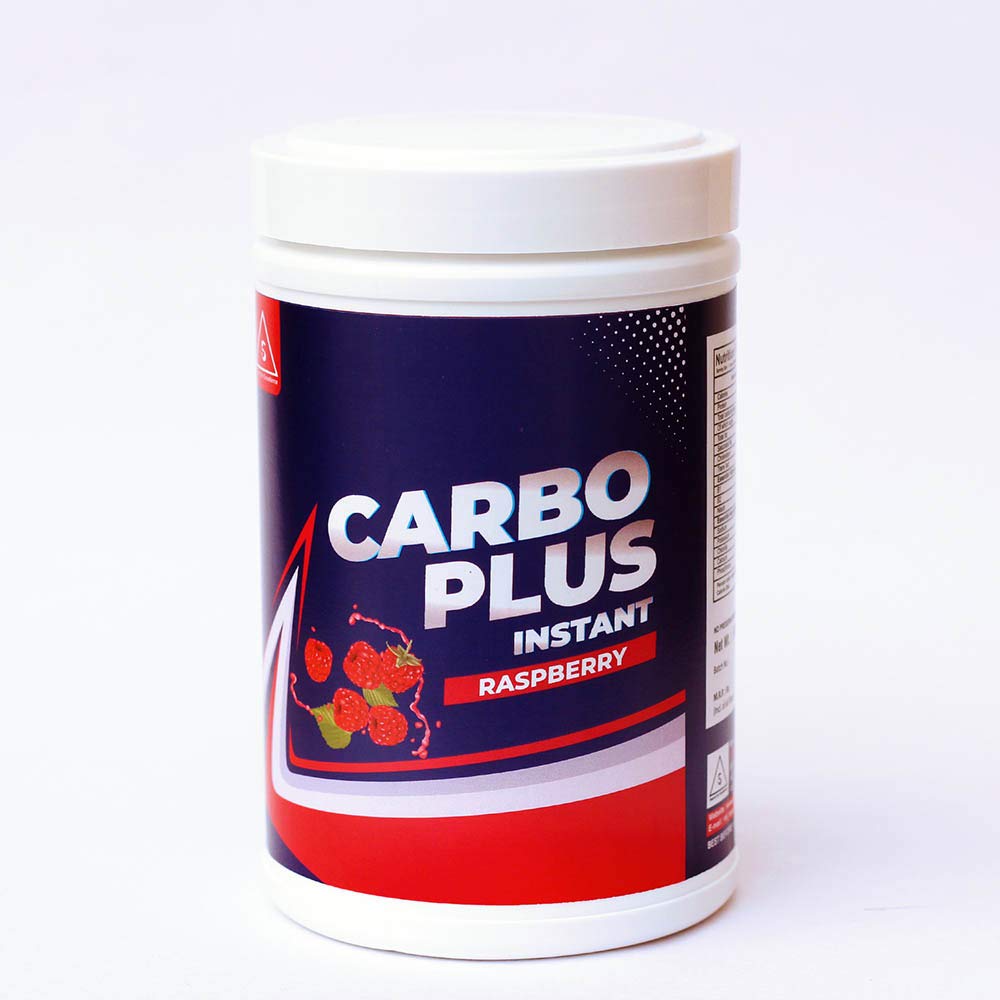 Carbo Plus Instant | High Carbohydrate Energy Loading for Athletes, Students & Professionals | Raspberry Flavor
