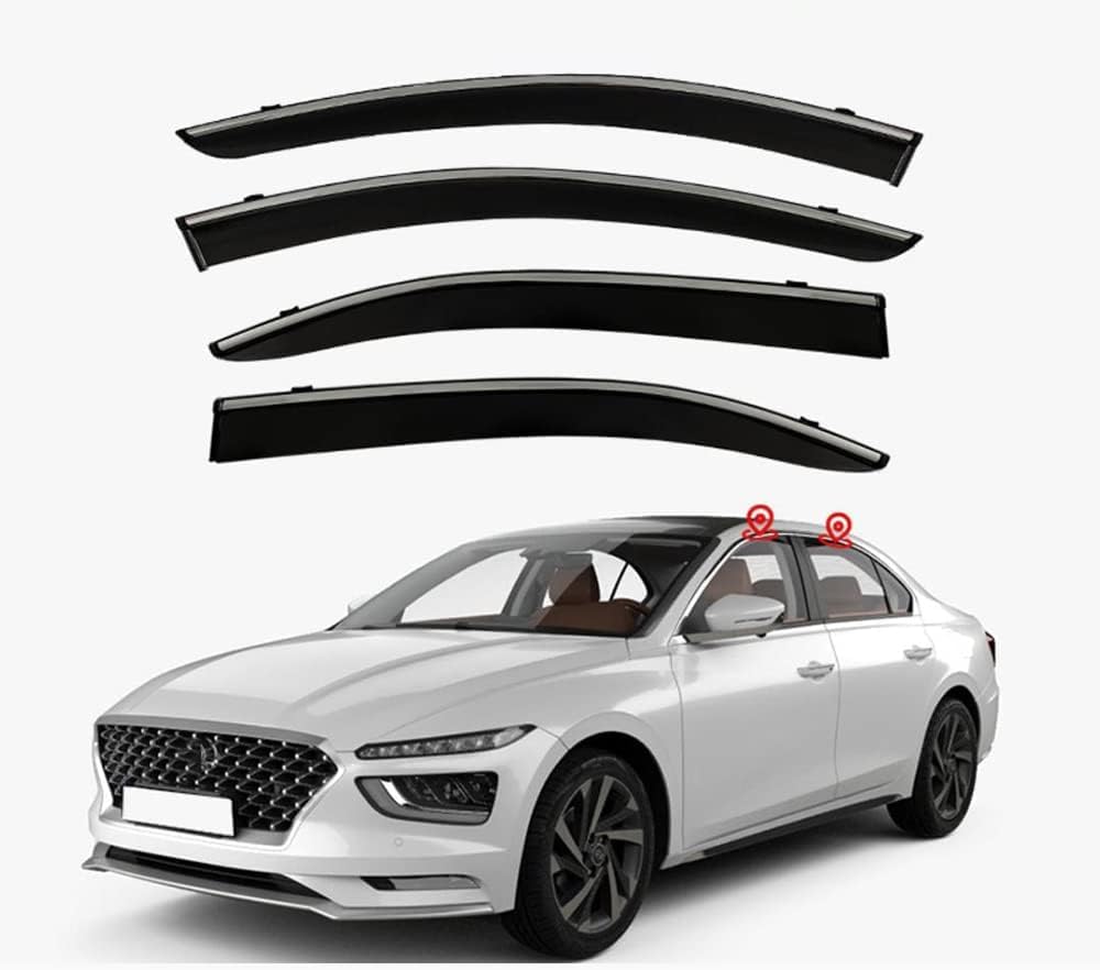 PANXUC Car Wind Deflectors for Hyundai MISTRA MK2 DU2 2021, Side Window Wind Rain Deflector Window Visor Sun Rain Guard Smoke Guards
