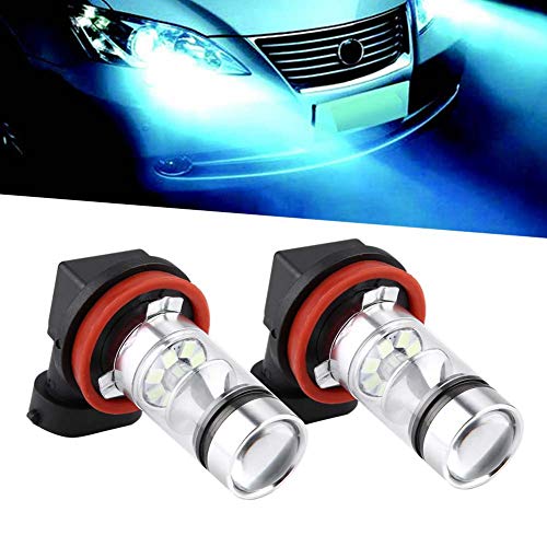 Akozon Ice Blue Fog Light Bulb Set of Fog Lights Led Fog Light Bulb H11 H8 8000 K 1000 LM 20 LEDs 100 W Headlight Bulbs Kit - Image 6