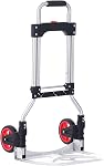 VEVOR Camion à main pliant, 176 lbs Capacité de charge, Carton portable en aluminium, Camion à main convertible et Dolly avec poignée télescopique et roues en caoutchouc, Ultra Léger Super Strong pour l'entrepôt de déménagement