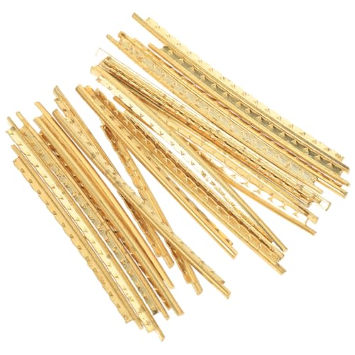 Kisangel 20pcs Guitar Fretboard Wire Metal Fret Wires for Folk and Electric Guitars