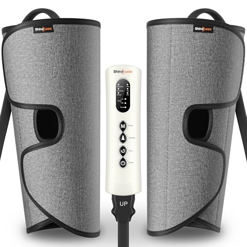 SHINE WELL Leg Compression Massager for Circulation and Pain Relief Fsa, Air Compression Calf...