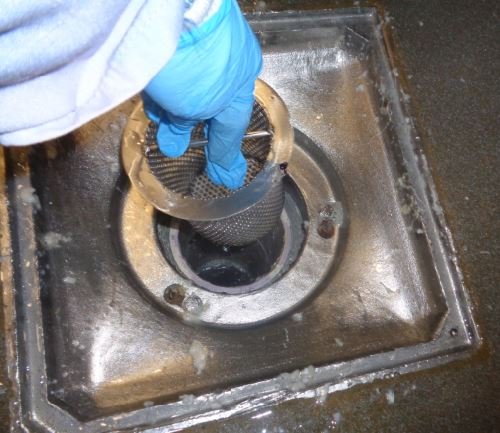 Colador comercial para desagüe de piso de 3" de acero inoxidable miniatura 3