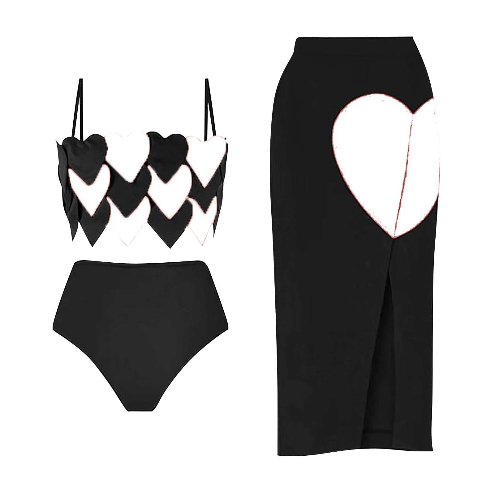 Costume Donna Due Pezzi Brasiliana Vestiti da Mare Costume da Bagno Bikini a Tre Pezzi Sexy di Casual Donna con pettorali Due Brasiliana Nuoto