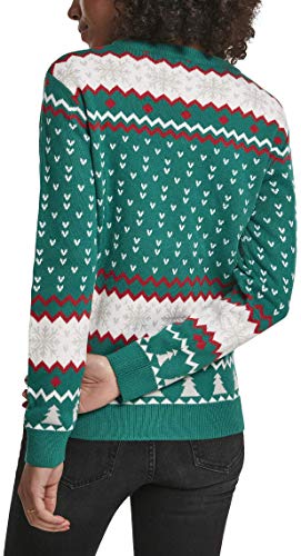 51ogZd1Wd9L Urban Classics Pullover Ladies Kitty Christmas Ugly Sweater Shirt Femme