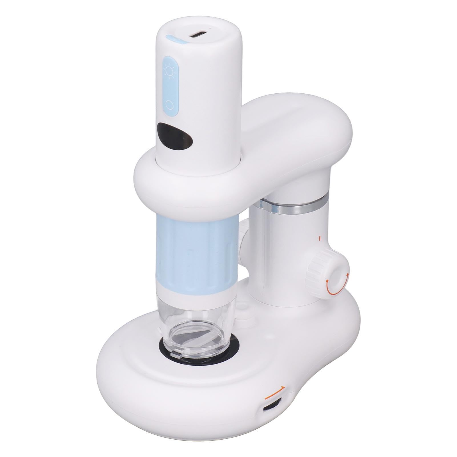 Cámara de Microscopio Digital Inalámbrica CM2, Microscopio WiFi Portátil de Mano con Aumento de 50X-1000X, Resolución de 1920x1080 para PC con Android, Batería de Larga Duración