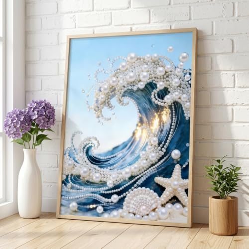 Image of PATPAT 5D Art Pearl Diamond Painting Kit for Adults 30*40cm DIY Wall Decor