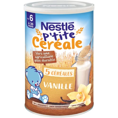 Nestlé Bébé P'tite cereales secos vainilla – a partir de 6 meses – Caja de 415 g