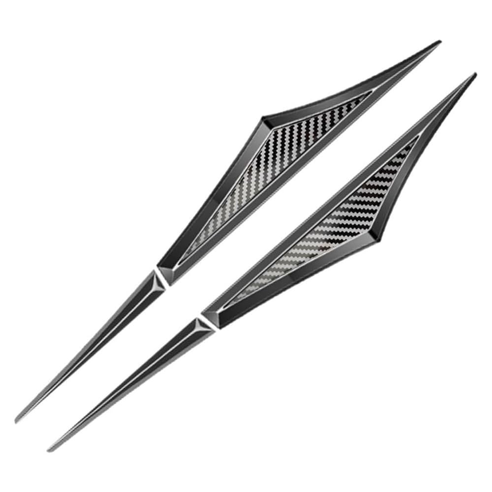YDSTNiu 2 Pcs Car Door Side Wing Trim Stickers for ALPINA B5 Saloon(G30)(2017-2026), Car Side Fender Emblem Badge Stickers, Car Door Wing Trim Decor,Black