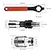 CFIKTE Bicycle Crank Extractor and Bottom Bracket Remover with 16mm Spanner Wrench, Bicycle Crank Removal Tool Crank Puller Tool-Bike Crank Arm Remover Spanner Repair Tools Kit.