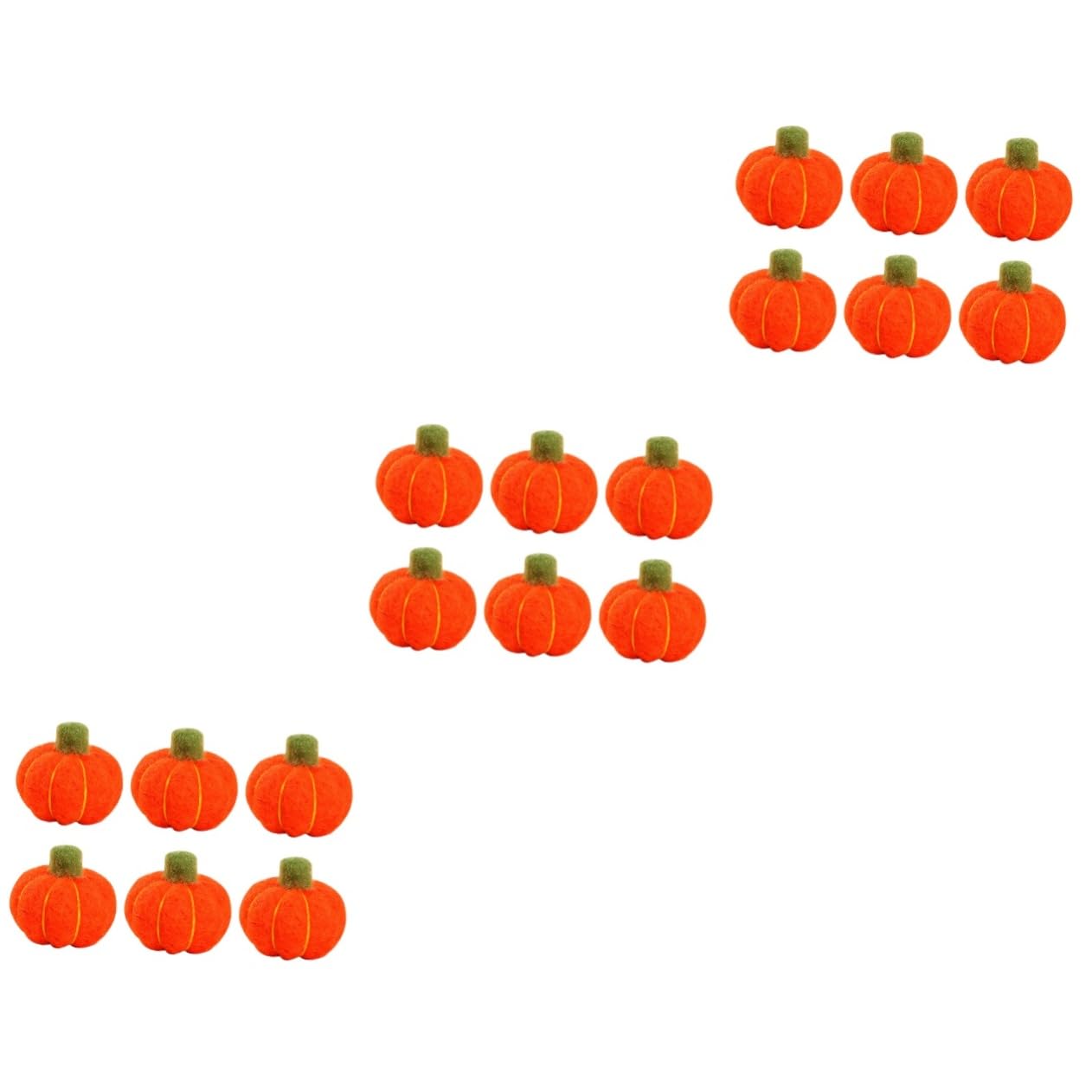18stücke Teiliges Aus Filz-Pumpkin-Girlande Für Halloween-Dekoration Niedliche -Pumpkin-hänger Für Festliche Anlässe Langlebig Und Ansprechend Für Ihre Eingangstür