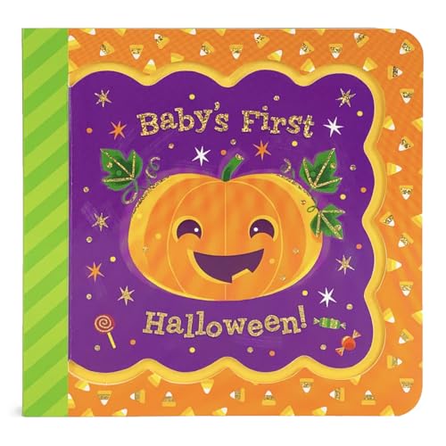 Image of Baby's First Halloween Greeting Card Board Book (Includes Envelope and Foil Sticker) For Newborns, 0-12 Months (Little Bird Greetings Keepsake Book)