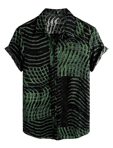 Image of VATPAVE Mens Casual Hawaiian Floral Shirts Short Sleeve Button Down Tropical Shirts Beach Summer Shirts