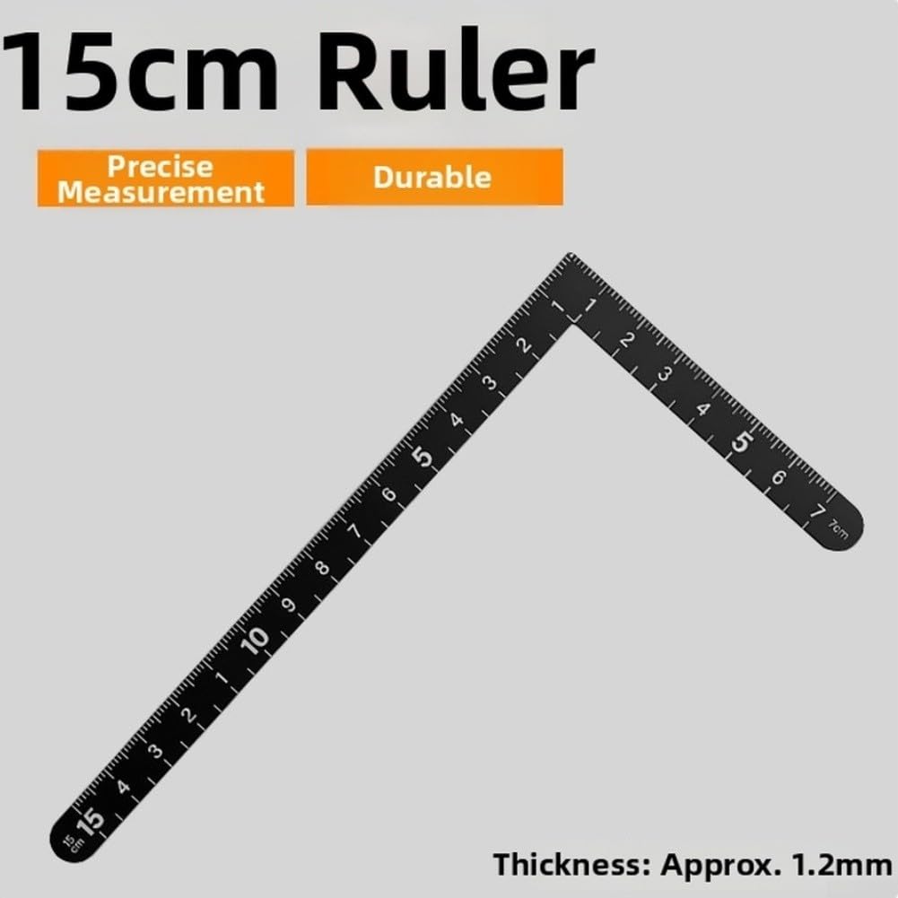 Juego de Escuadras para acero Inoxidable, 15 y 30 cm, Carpintería(15cm)