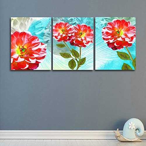 Floraison fleur affiches impressions triptyque haut de gamme style chic - 5