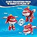 Imagen de Super Wings Juguete Robot transformable 2PCS Sharky & Rattie