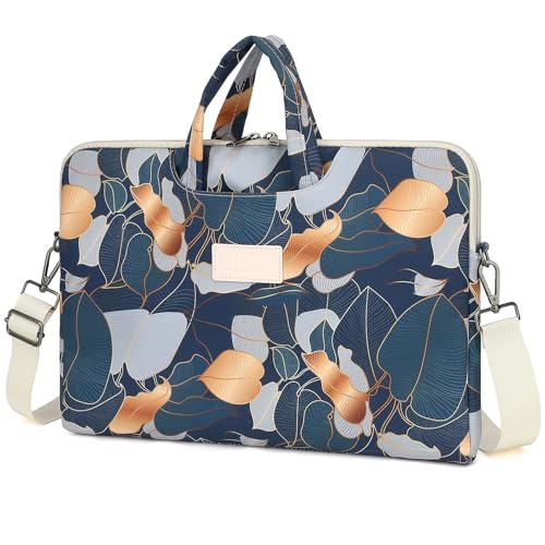 DACHEE Laptop Shoulder Bag for 15 Inch/15.6 Inch Macbook Pro (Leaves(07), 15 inch/15.6 inch)