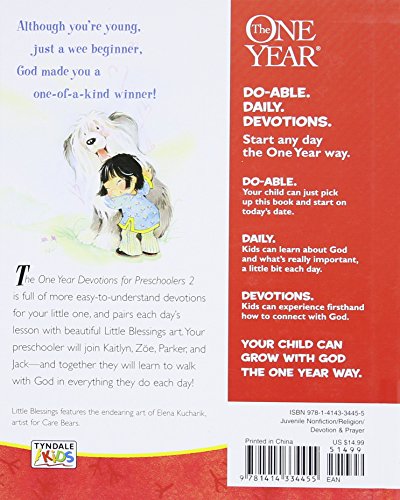 The One Year Devotions For Preschoolers 2: 365 Simple Devotions For The Very Young (Little Blessings) #TOP1
