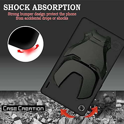 Image of COVERLY Official 3D Smooth Feel Avengers Logo Mask Soft Rugged Grip TPU Silicone Iron Man Engraved Cartoon Movie Engraved Silicone Rubber Matte Strong Back Cover for Lenovo Tab M7 -Black