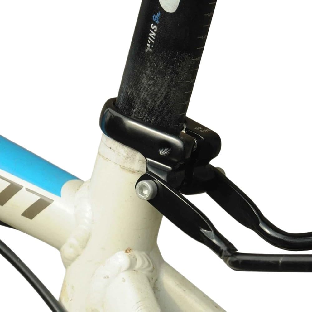 Morsetto Sella Bici Connettore morsetto sedile bicicletta Reggisella Supporti portabiciclette Finitura nero opaco Collarino Reggisella
