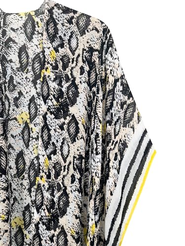 Image of Breezy Lane Women's Kimono Cardigan Summer Swimsuit Coverups Beach Cover Up with Floral Print for Vacation