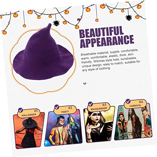 BESTYASH Witch Hat Bucket Hat Hat Party Witch Hat Foldable Wizard Hat Witch Caps Witch Hat Party Favors Halloween2