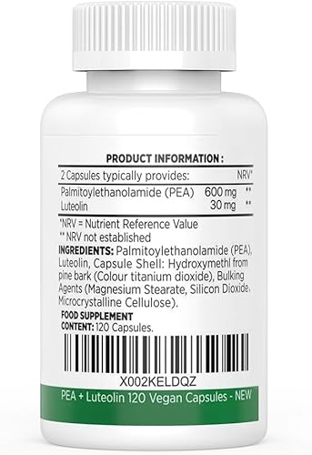Miniatura 7 de Pea Plus Nootropic-Palmitoyletanolamida (60 cápsulas)-Promueve una respuesta inflamatoria saludable apoya el manejo del dolor en las
