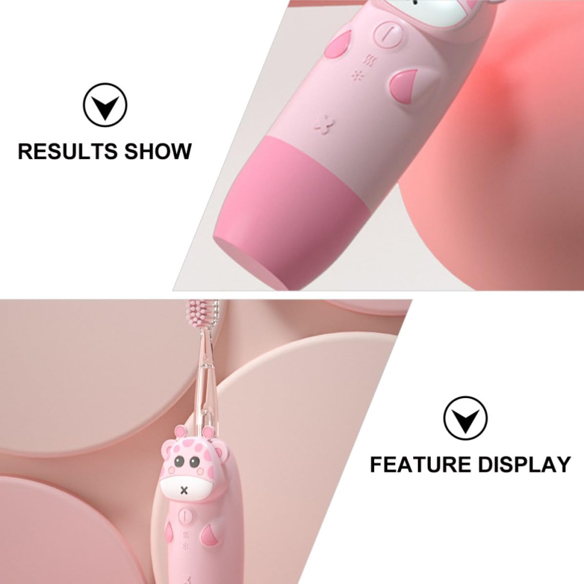 Cepillo de Dientes Eléctrico Sónico con Velocidad Ajustable y Resistente al Agua, Silicona y Pc, 1 Set Adecuado Cuidado Dental Infantil
