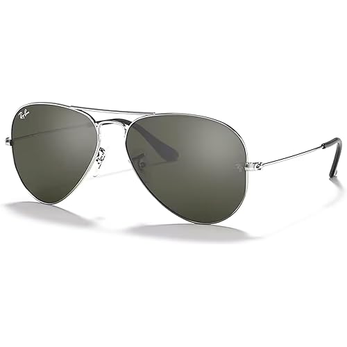 Ray-Ban RB3025 Metal Aviator Sunglasses For Men For Women +BUNDLE with ACCESSORY EYEWEAR KIT