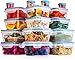 Shazo 32PCS Food Storage Containers with Airtight Lids Plastic Leak Proof BPA Free Containers Bento Box | Kitchen Organization Meal Prep Lunch Containers Lunch Box Airtight Food Container bowls & lids