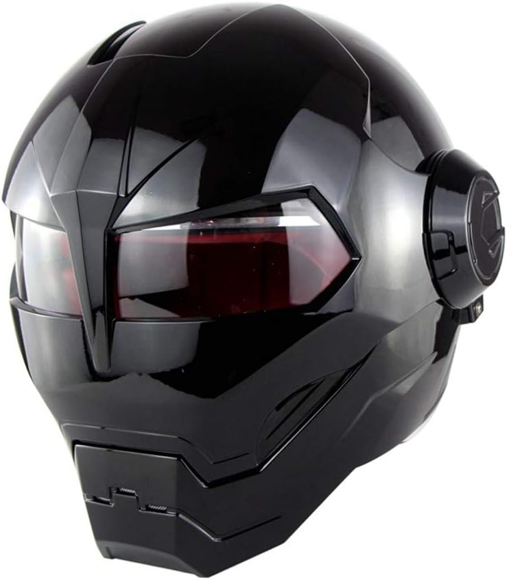 SKLLA D.O.T Certified Motorcycle Helmet Motocross Full Face Casco Moto Flip Open Mask Helmet, Iron Man Transformers - M, L, XL,M