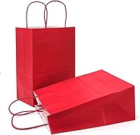 Vista 32 de AZOWA Bolsas de regalo Mini bolsas de papel kraft con asas (4 x 2.4 x 6 pulgadas, negras, 25 unidades)