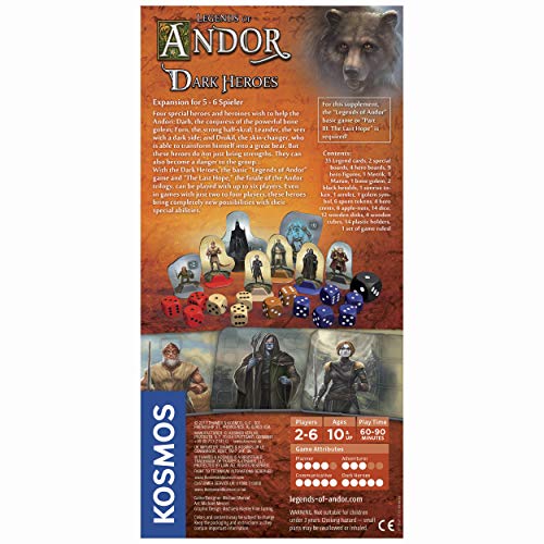 Thames & Kosmos, 692841, Legends of Andor: Dark Heroes (Expansion), Compatible with Part 1 & 3, Cooperative Board Game… – Bild 3