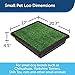 PetSafe Pet Loo Portable Dog Potty - Pet Toilet Alternative for Puppy Pads - Small - Perfect for House Training - Easy-to-Clean Grass Mat