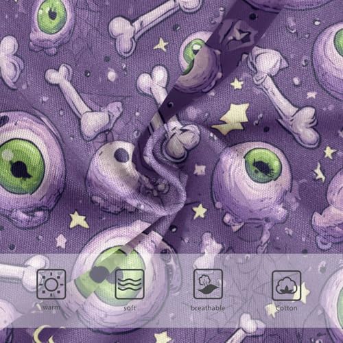 Wusikd Cartoon Bones Girls' Underwear Cotton Eyeball Girls Briefs Soft Toddler Underwear 2T3