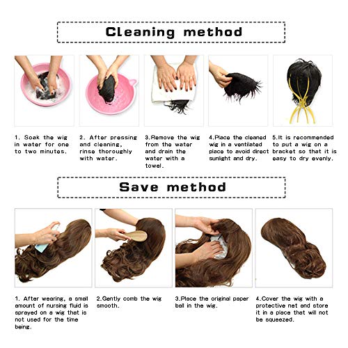 Andoer Mulheres curtas perucas de renda de seda de alta temperatura para menina peruca preta reta de