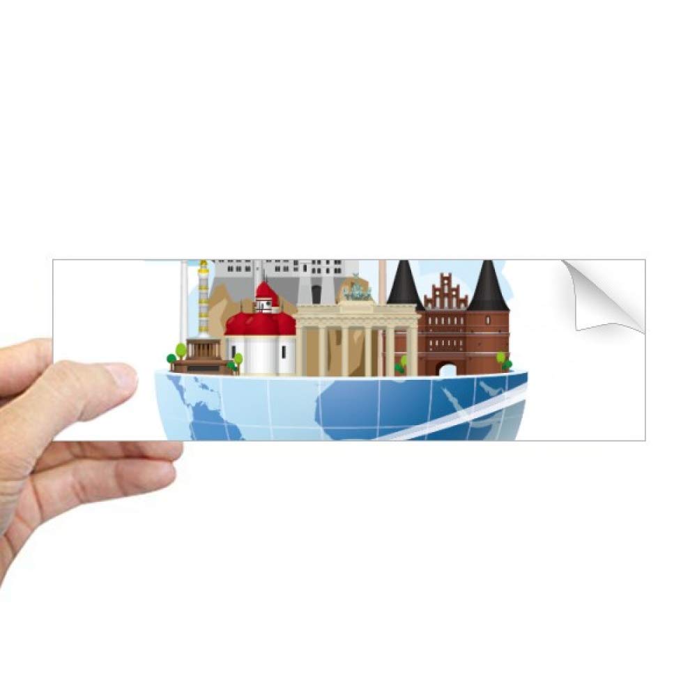Autocollant pour fenêtre Allemagne et avion stickers voyage