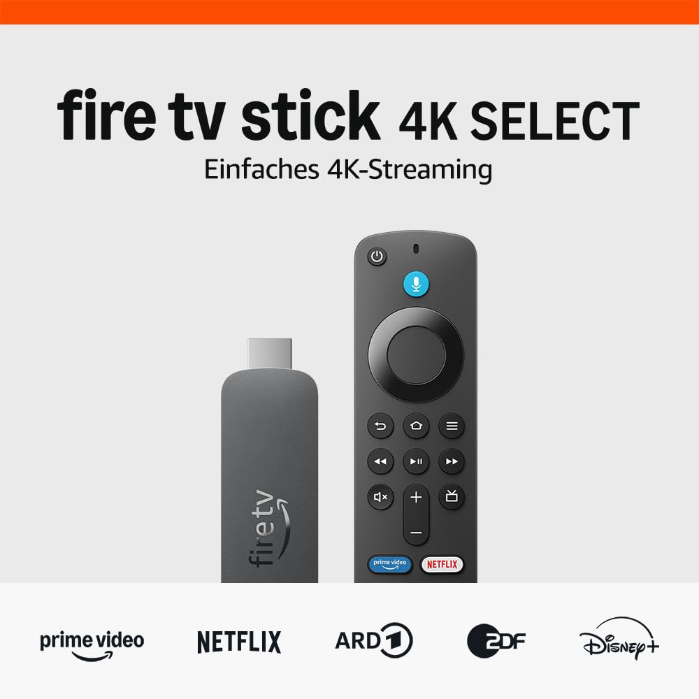 Zertifiziert und generalüberholt Amazon Fire TV Stick 4K Select (neueste Generation), beginne mit dem Streamen in 4K, Hunderttausenden von Filmen und Serienfolgen sowie kostenlosem Live-TV – Amazon Angebot