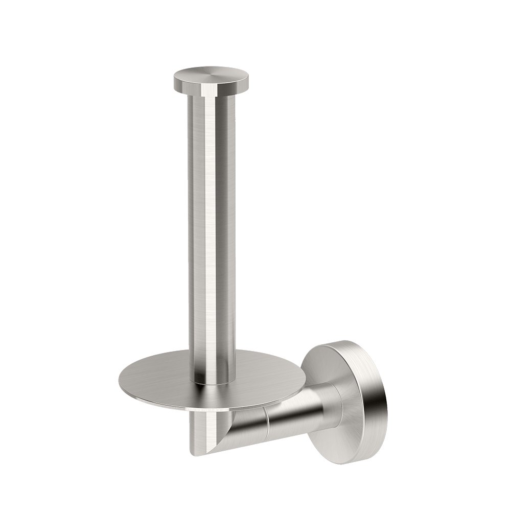 Gatco 4648 Glam Storage Toilet Paper Holder, Satin Nickel