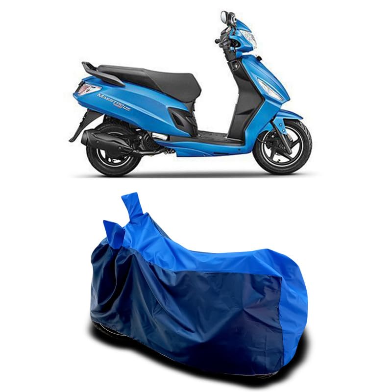 Image of DUFFEL-Two Wheeler Bike Body Cover Compatible for Hero Maestro Edge 125 Heat Protectio /UV-Rays /Birds Dropping /DustProof /Waterproof All Variants [Nevay Blue]