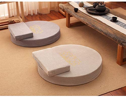 KPOON Meditation Cushion Meditation Cushion Futon Meditation Cushion Yoga Bolster Washable Suitable Multi-color Optional Unisex (Color : Gray, Size : 80x80x6cm)