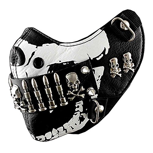 51ogh69zo8L. SL500 Bullet Mask Mens Punk Rock Biker Custome Hip Hop Motorcycle